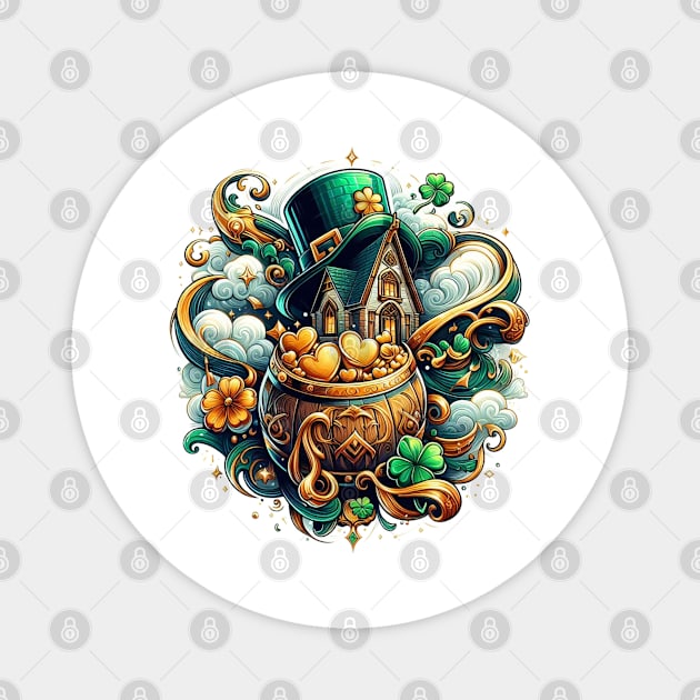 Chapeau de Saint Patrick Magnet by YuYu